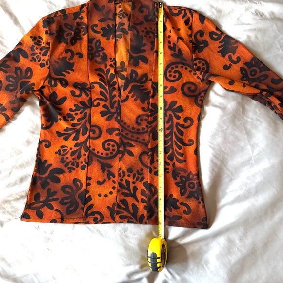 Euro Vintage Y2K Floral Top Blouse Xs S M 90s 2000s Shirt Whimsygoth Fairy Core - Picture 10 of 14